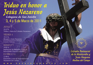 cofradia nazareno cartel triduo y besapie 2011 b